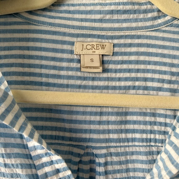 J. Crew blue striped blouse - Picture 2 of 2